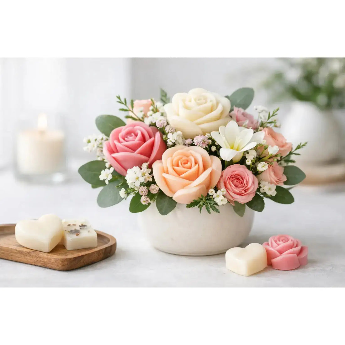 Scented Wax Flower Arrangement Ideas