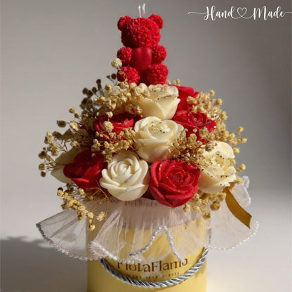 Flora Charm - Crimson Red