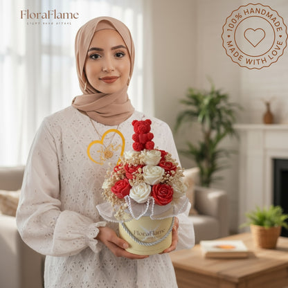 Flora Charm - Crimson Red