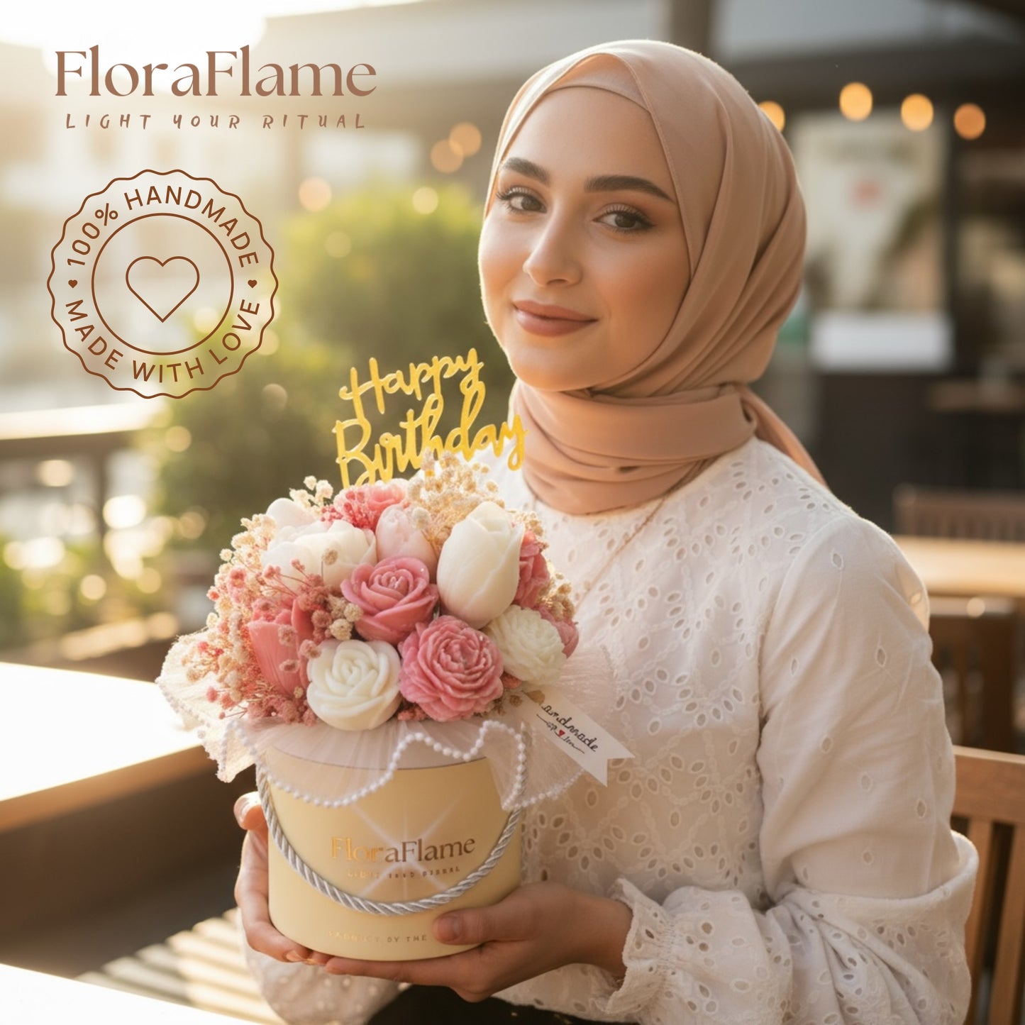 Flora Charm - Pink Haze