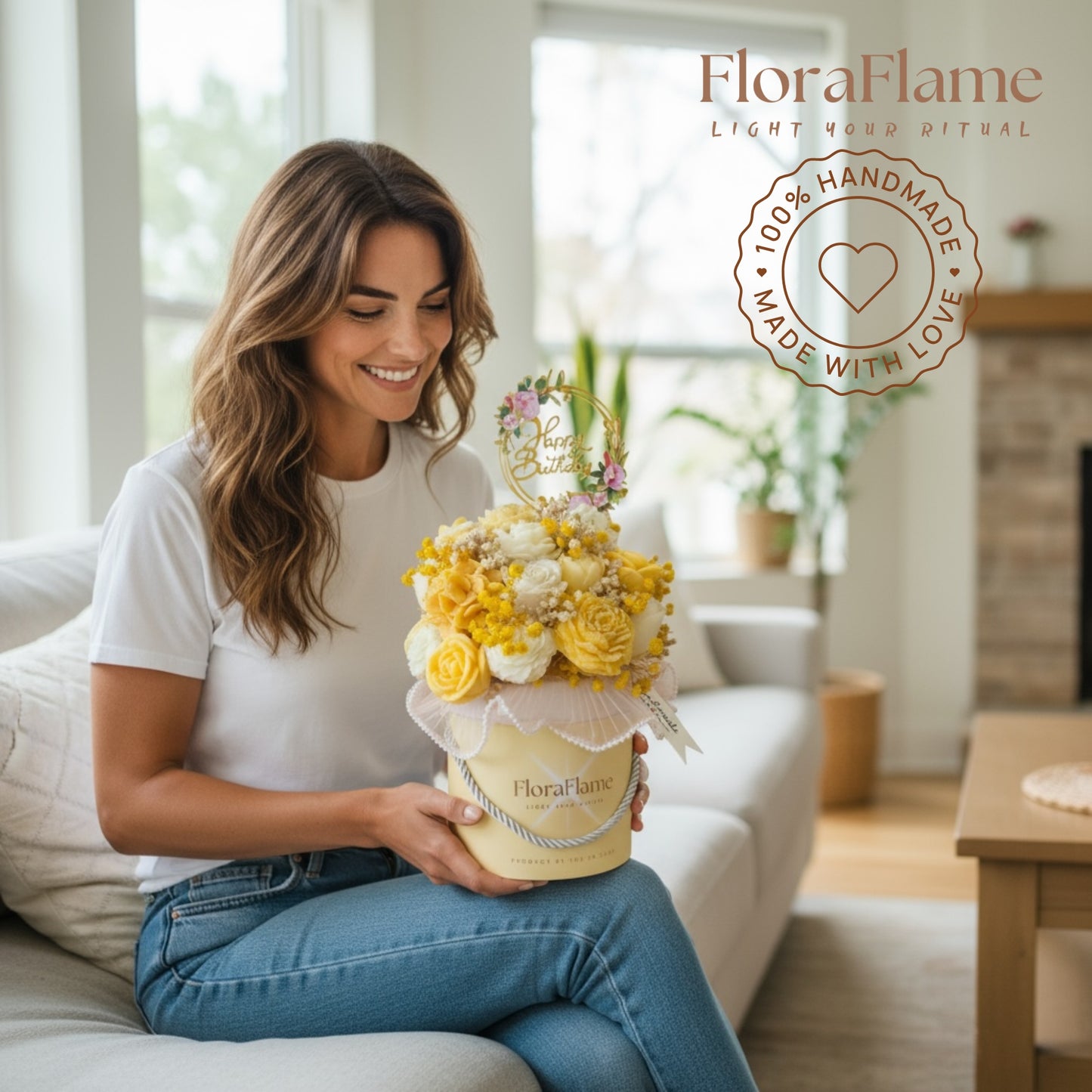 Flora Charm - Amber Glow