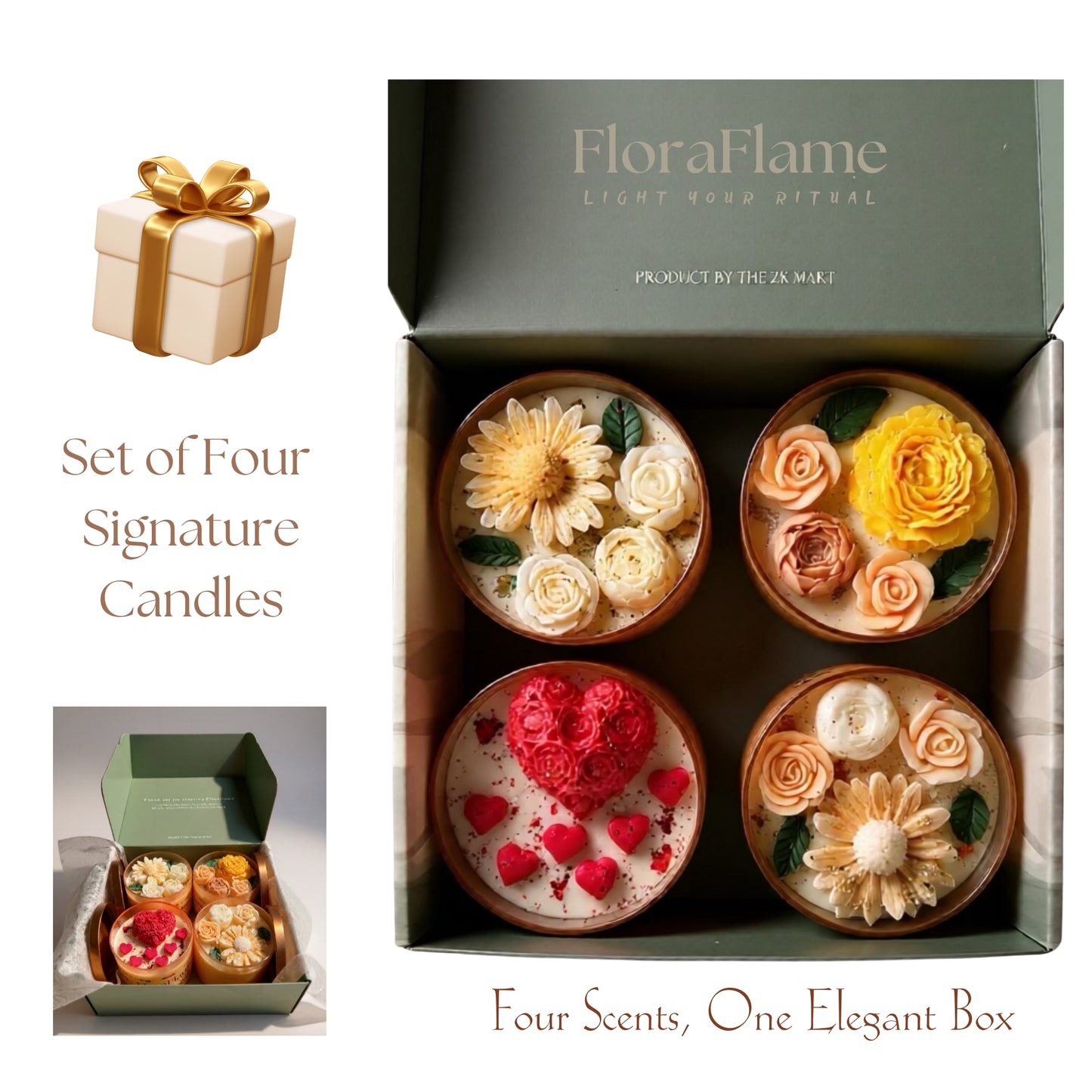 Flora Bloom - Set of 4 Signature Candles