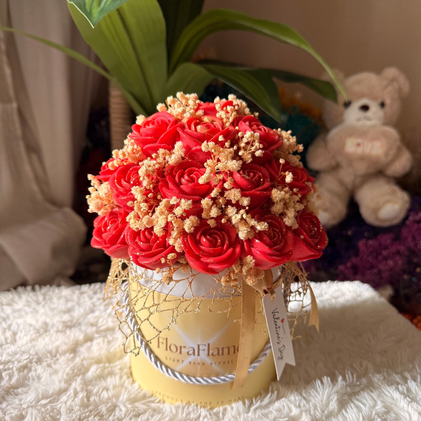 Flora Charm - Red Roses