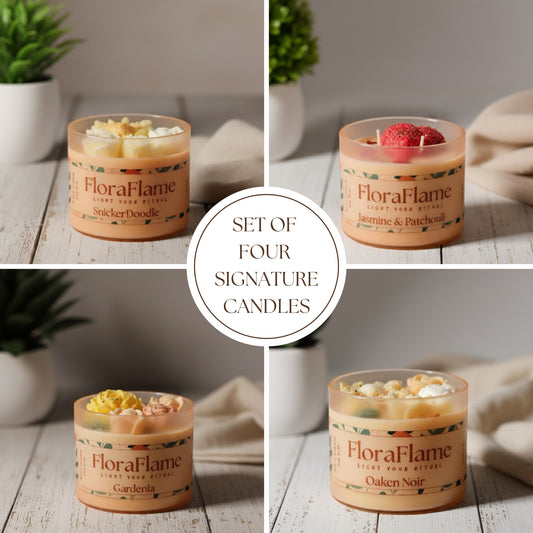 Flora Bloom - Set of 4 Signature Candles