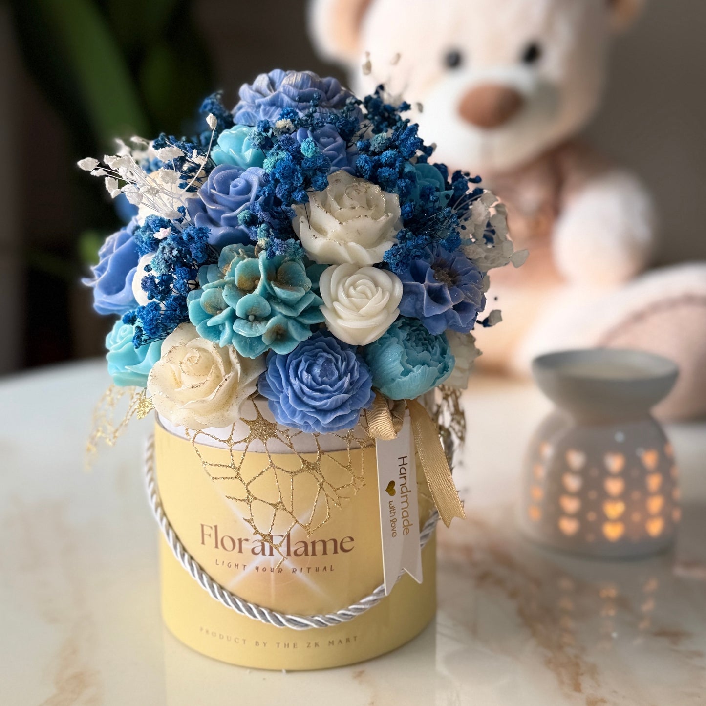 Flora Charm - Blue Serenity