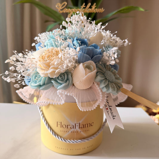 Flora Charm - Blue Serenity