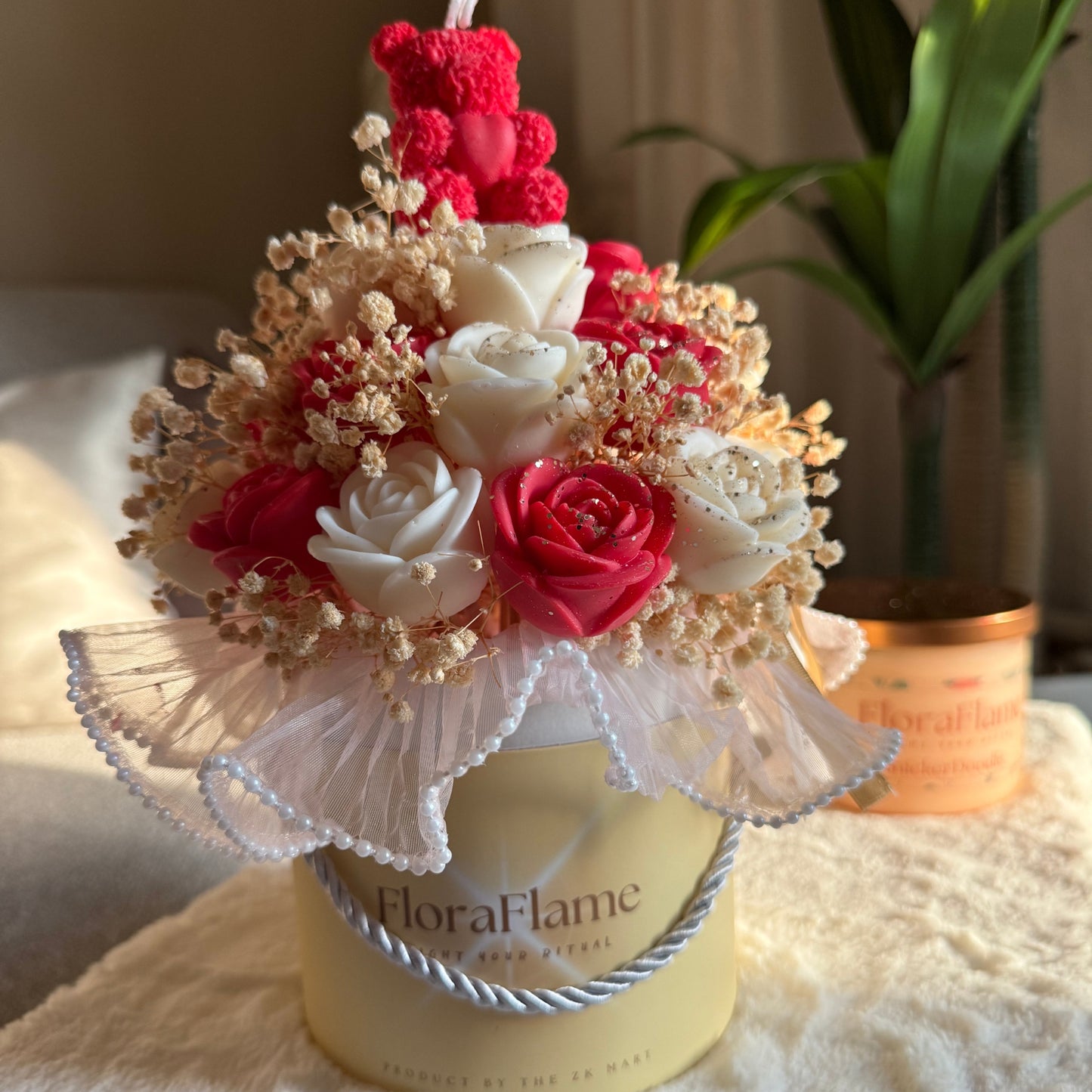 Flora Charm - Crimson Red