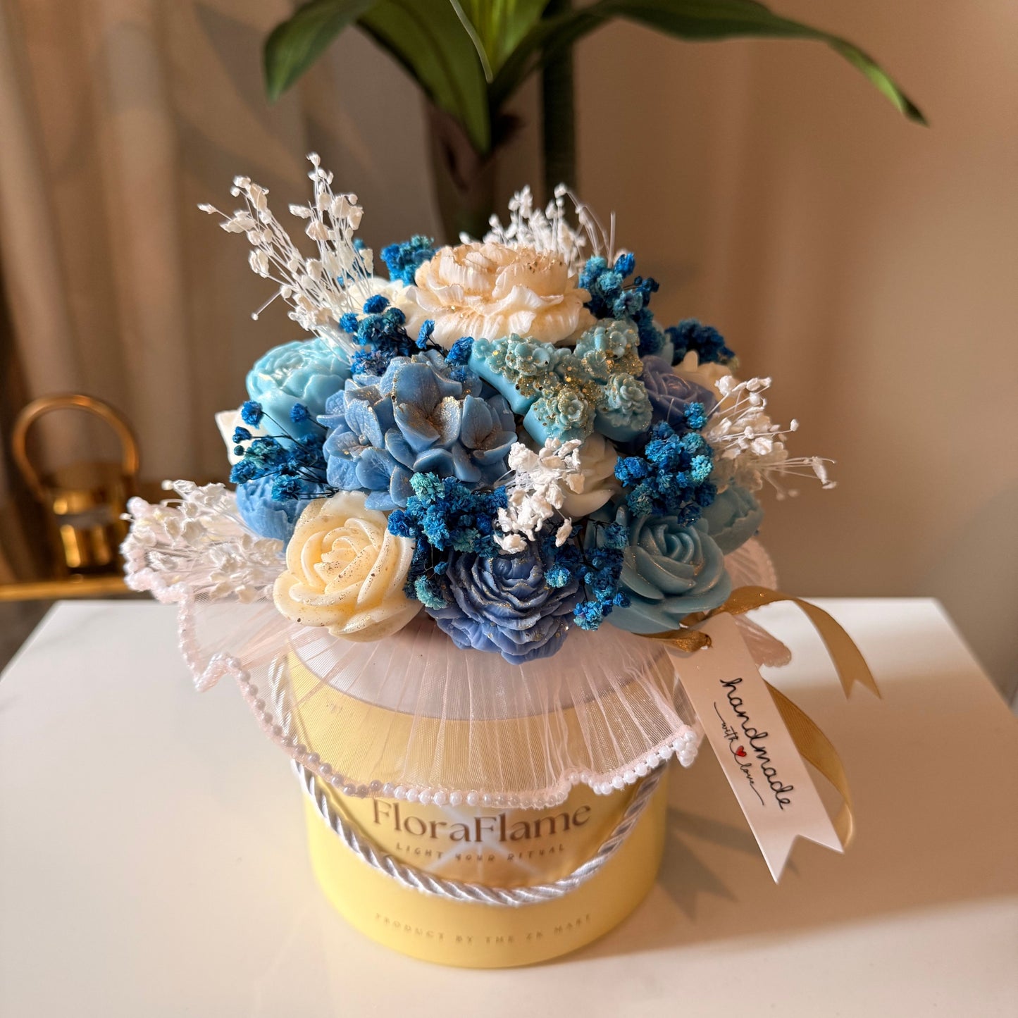 Flora Charm - Blue Serenity