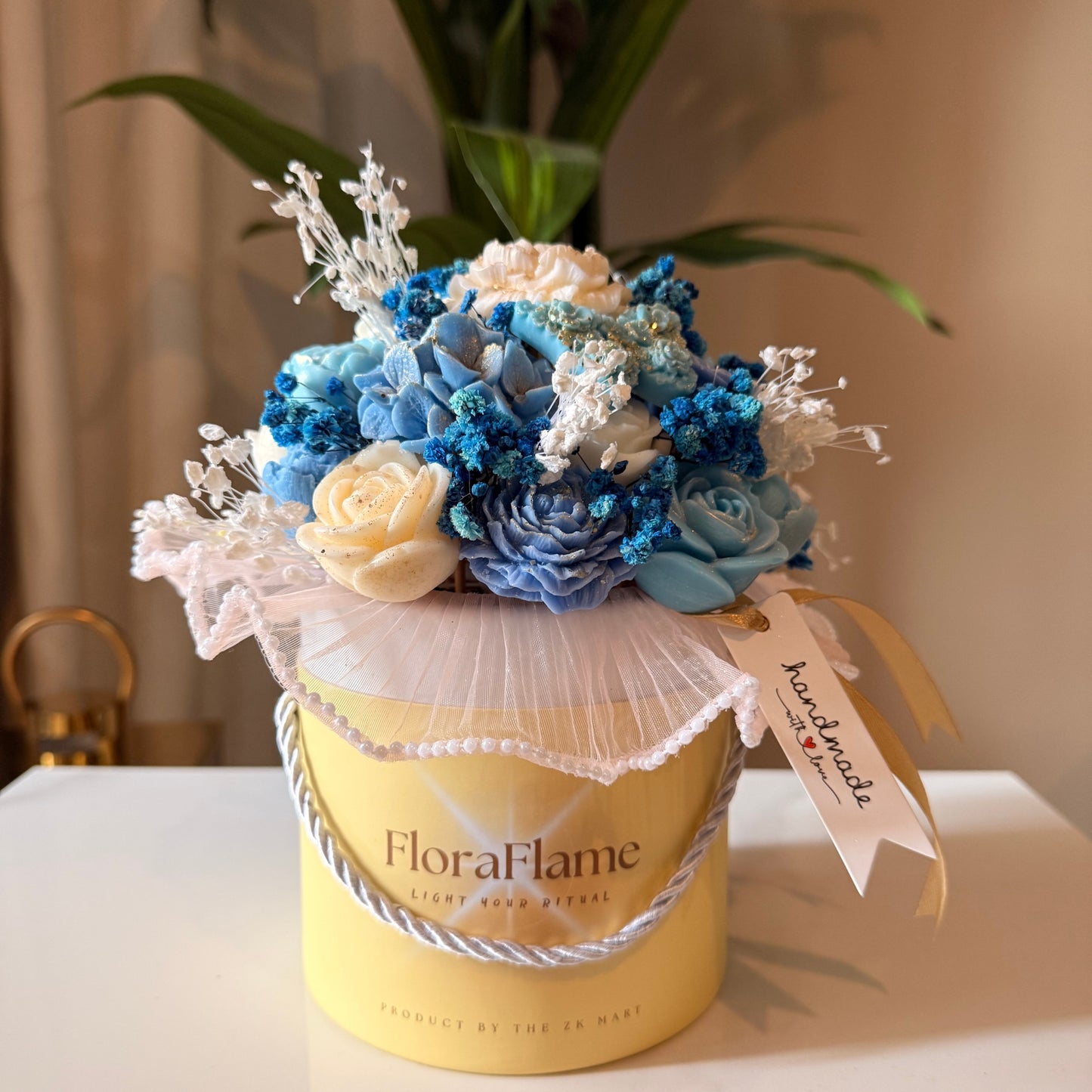 Flora Charm - Blue Serenity