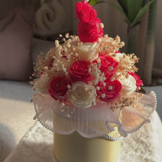 Flora Charm - Crimson Red