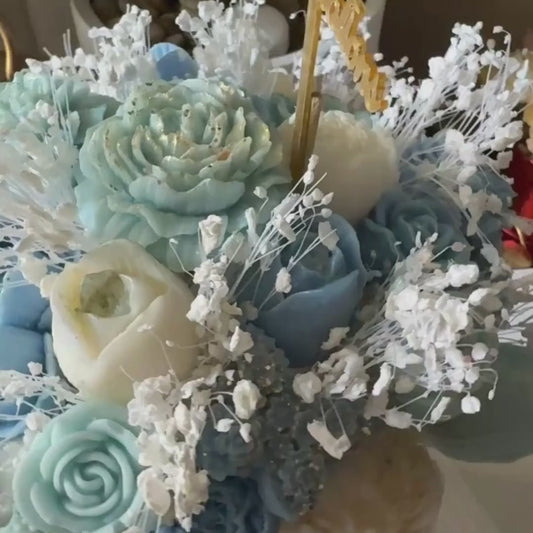 Flora Charm - Blue Serenity