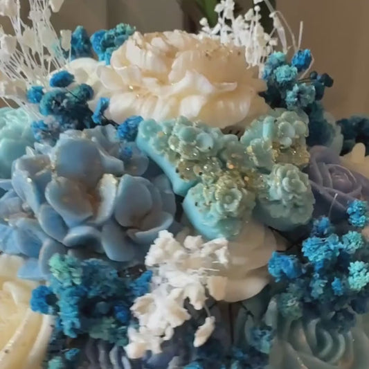 Flora Charm - Blue Serenity