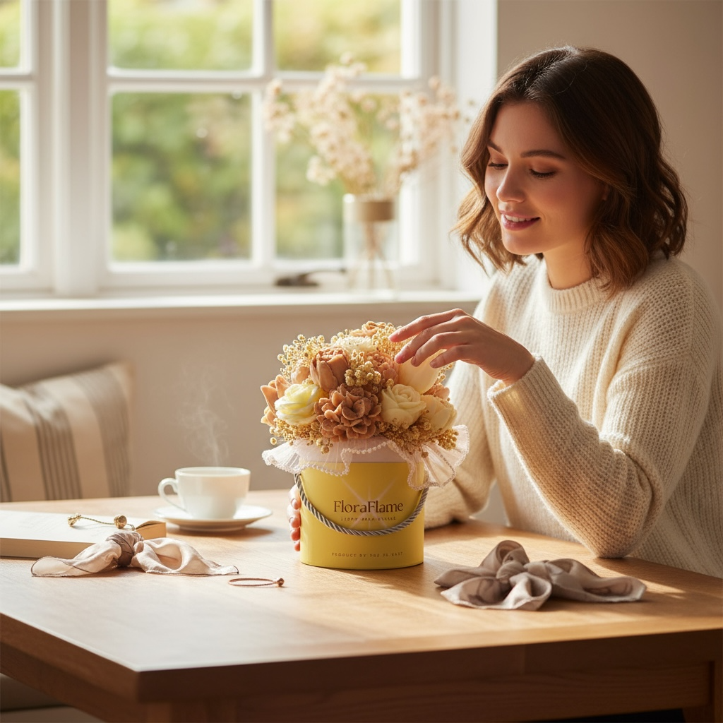 Flora Charm - Warm Taupe