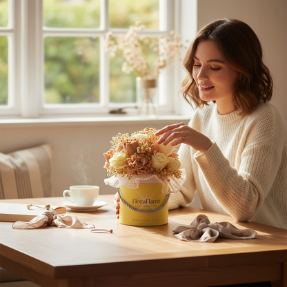 Flora Charm - Warm Taupe